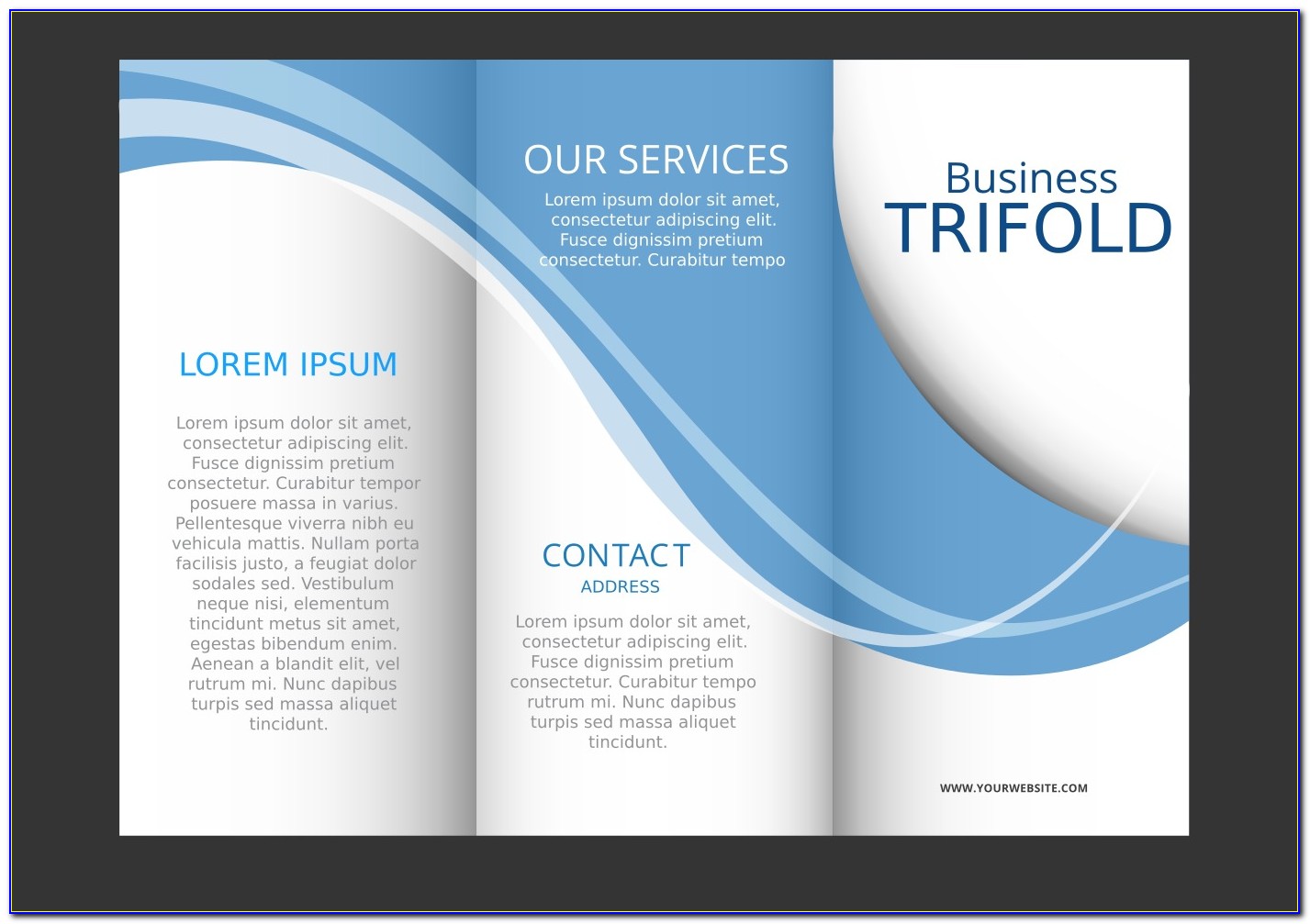 Free Tri Fold Brochure Template Psd