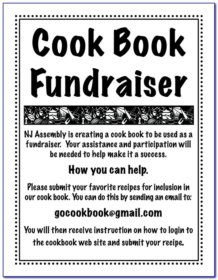 Fundraiser Cookbook Template