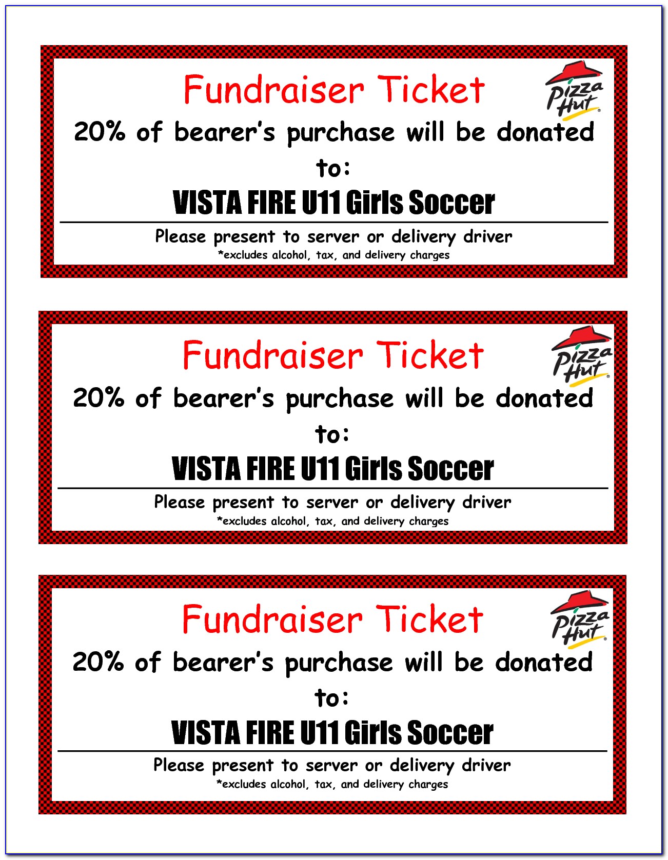 Fundraiser Ticket Template Free Download