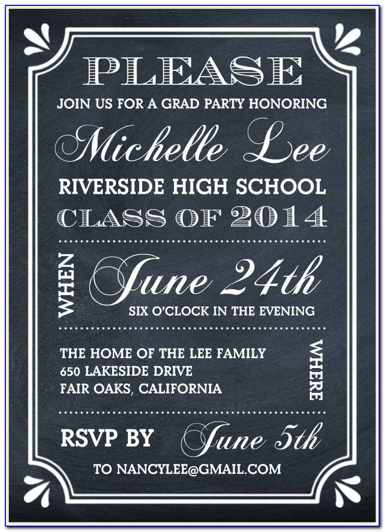 Graduation Party Invitations Templates Download