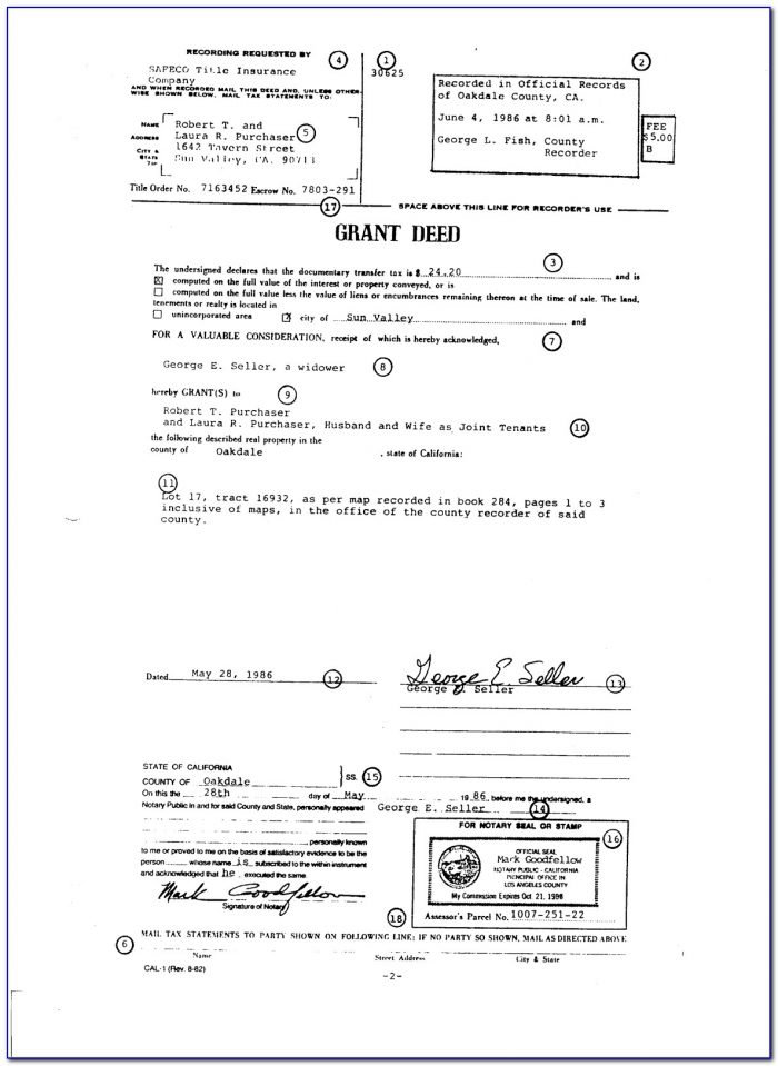 Grant Deed Document