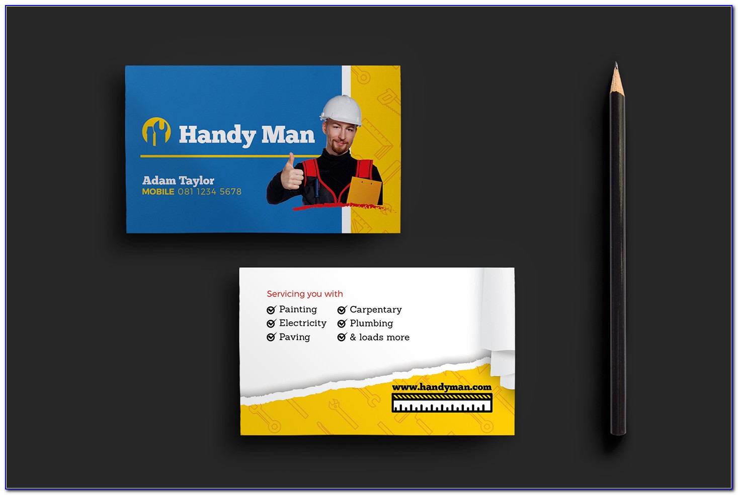 Handyman Business Card Templates Free