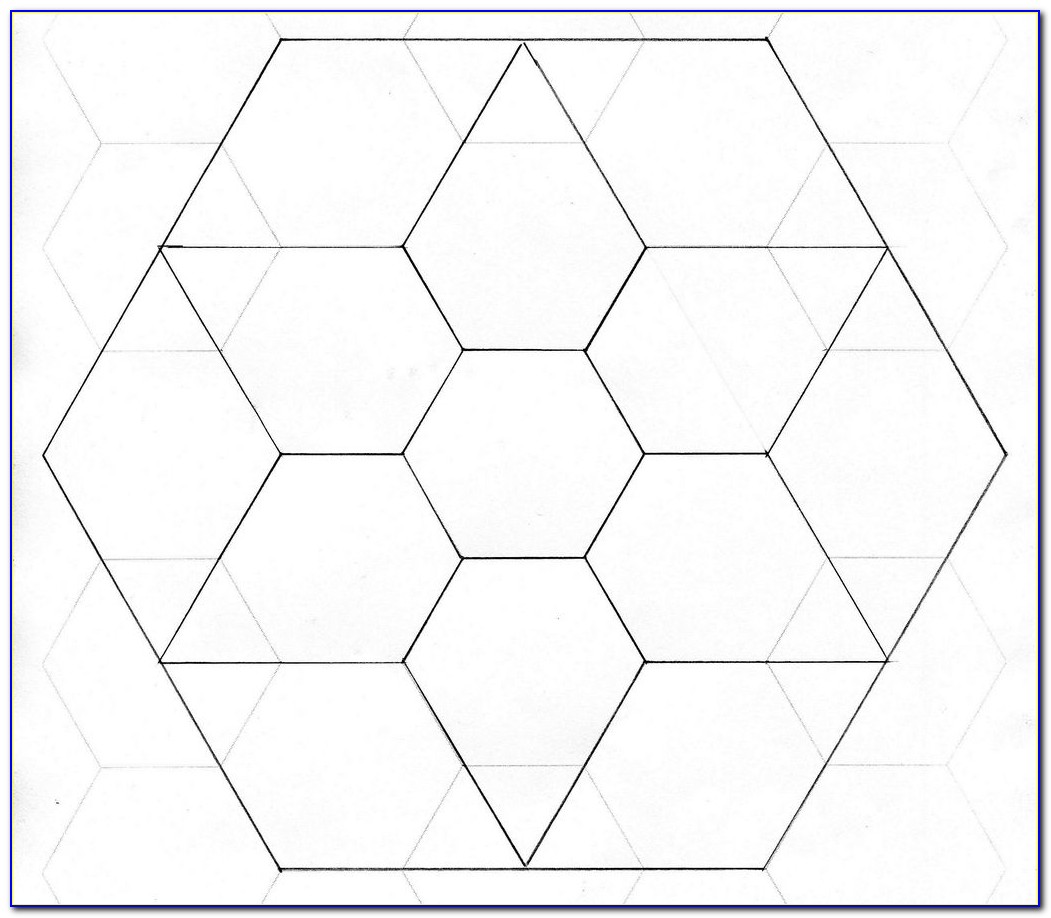 Hexagon Quilt Template Printable