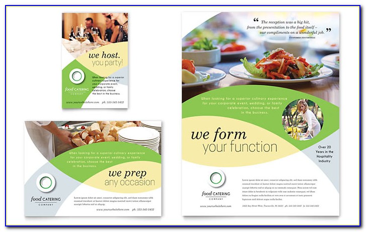 Holiday Catering Flyer Template