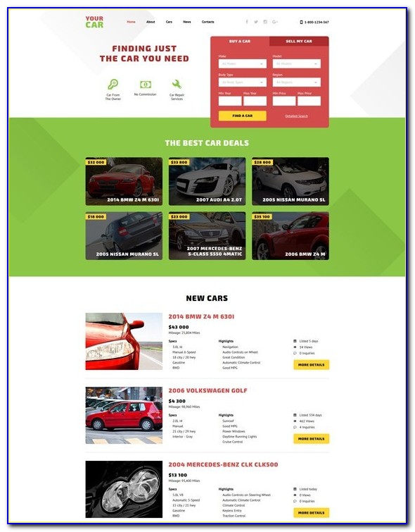 Your Car Website Template
