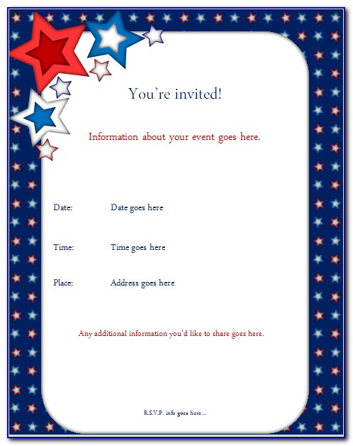 Kid Birthday Party Invitation Templates Free