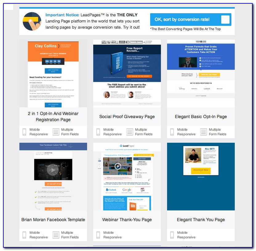 Lead Generation Landing Pages Templates