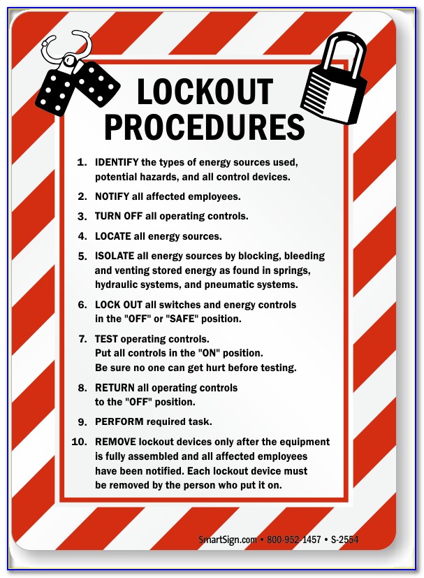 Lockout Tagout Permit Template