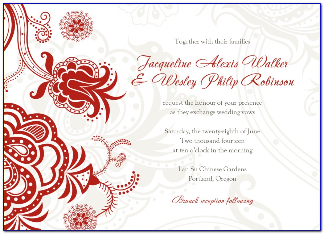 Marriage Invitation Templates Online