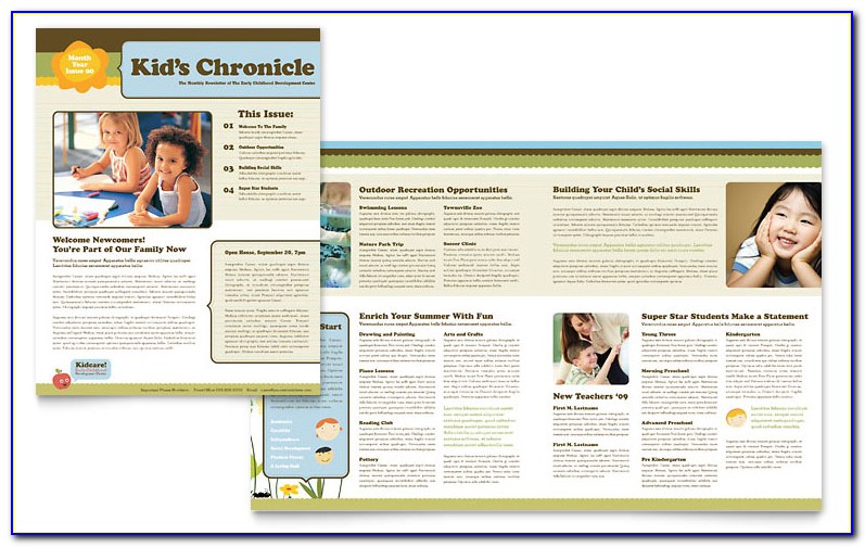 Microsoft Publisher Templates For Newsletters