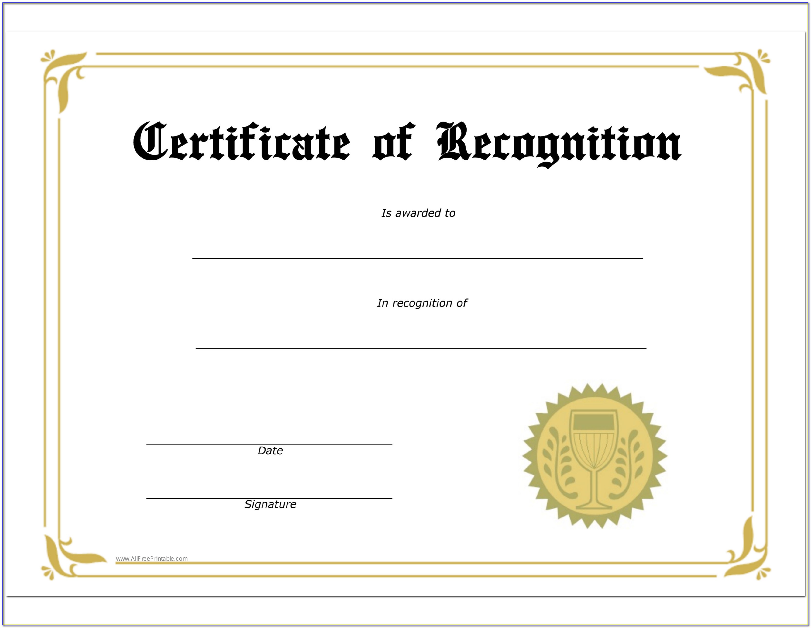 Microsoft Templates Certificates Of Recognition