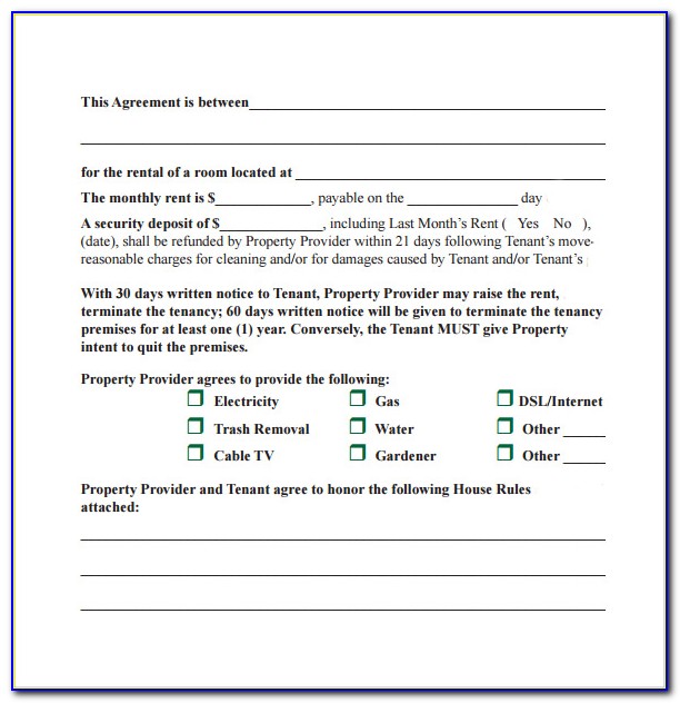 Month To Month Rental Agreement Template Word South Africa