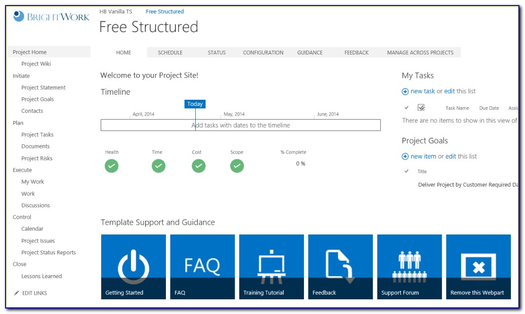Ms Sharepoint Project Management Templates