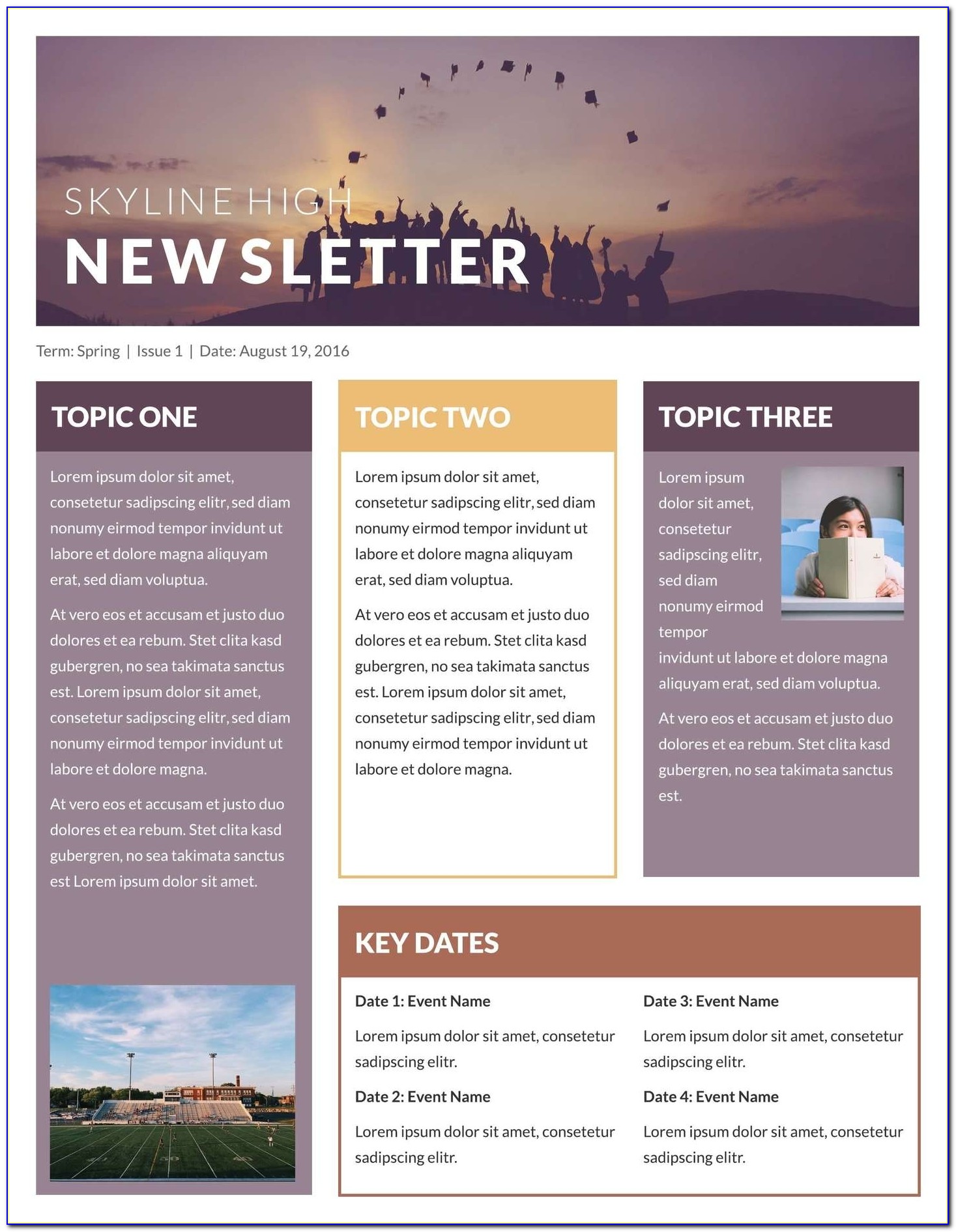 Free Newsletter Templates & Examples [10+ Free Templates] With Free Newsletter Templates
