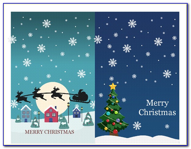 Open Office Christmas Card Template