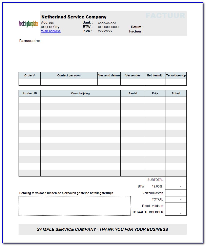 Open Office Invoice Templates Free Download