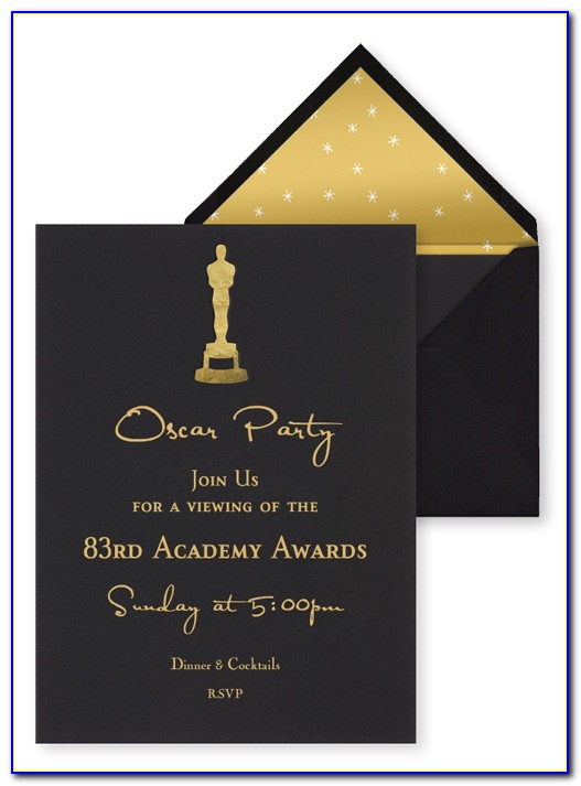 Oscar Awards Invitation Template