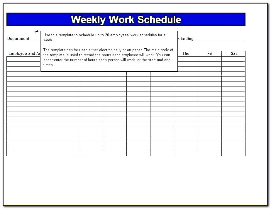 Outlook Work Schedule Template Calendar