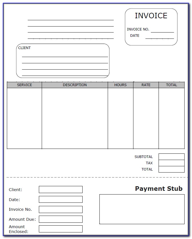 Paycheck Stub Template Free Excel