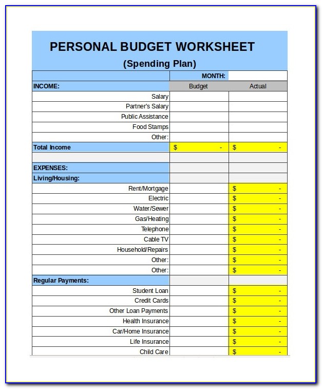 Personal Expense Templates