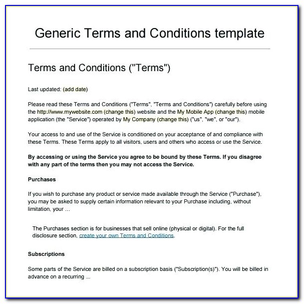 Photo Contest Terms And Conditions Template
