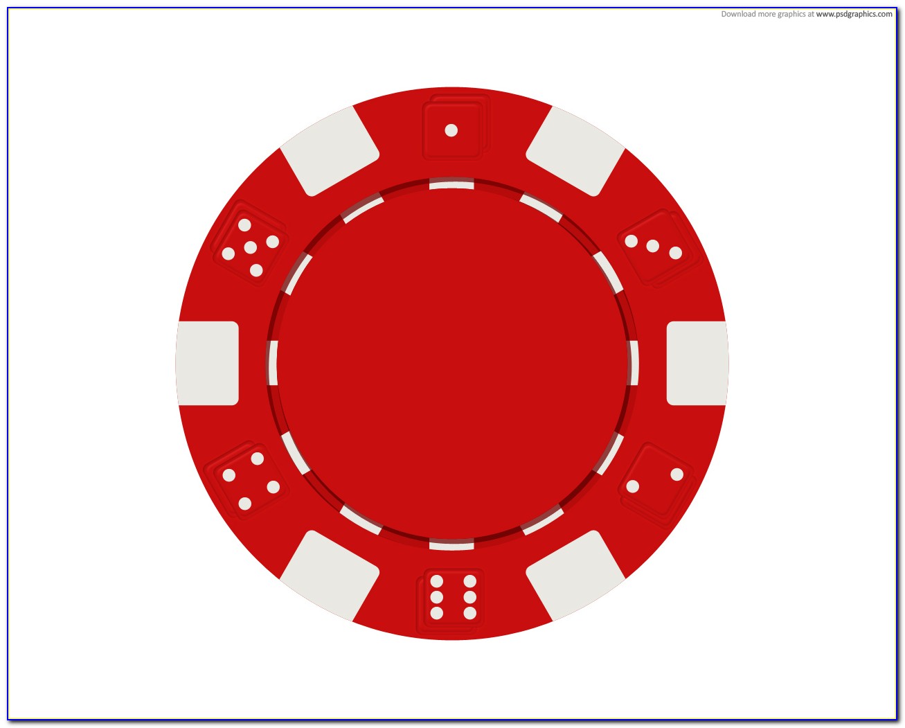 Poker Chip Inlay Template