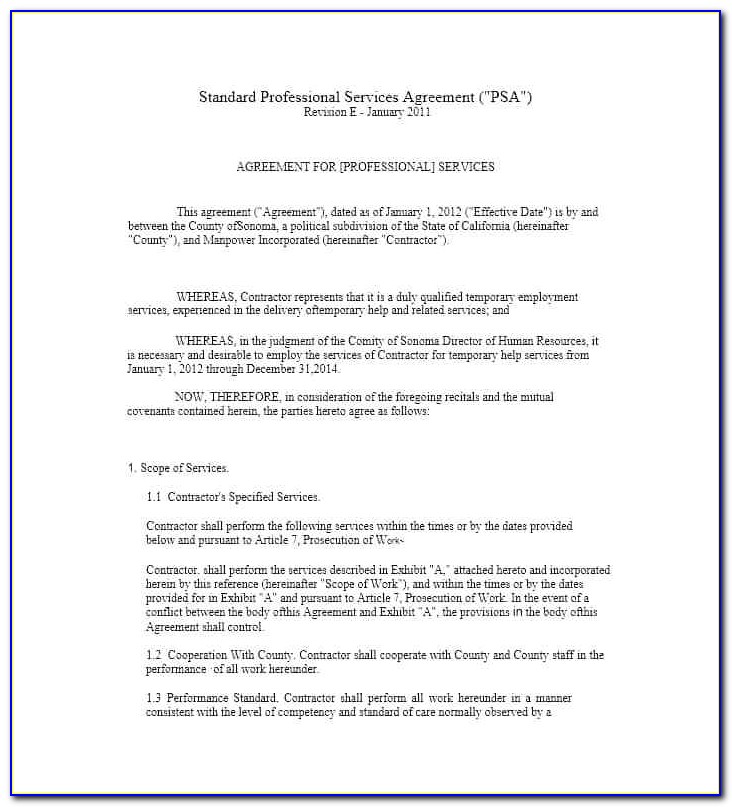 Political Consulting Contract Template