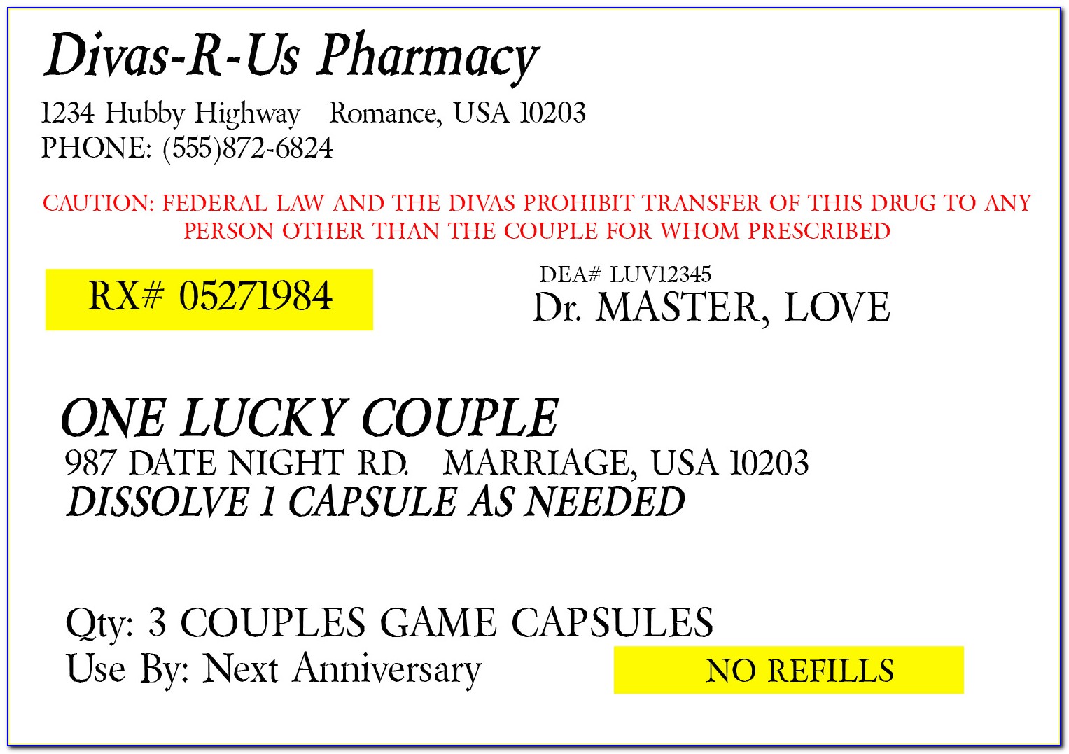 Prescription Pill Bottle Template