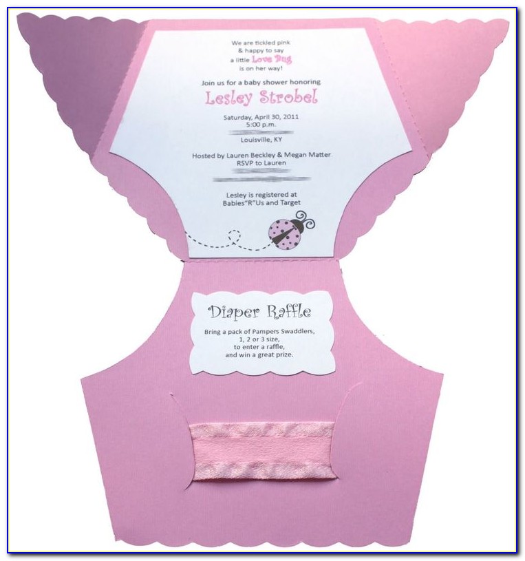 Printable Diaper Party Invitation Templates