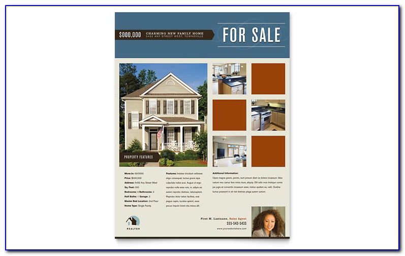 Real Estate Listing Template For Flyers