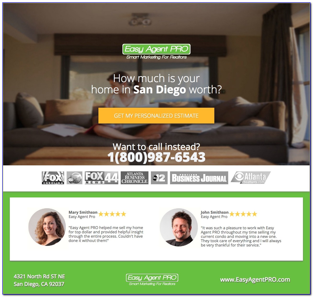 Real Estate Squeeze Page Templates Free