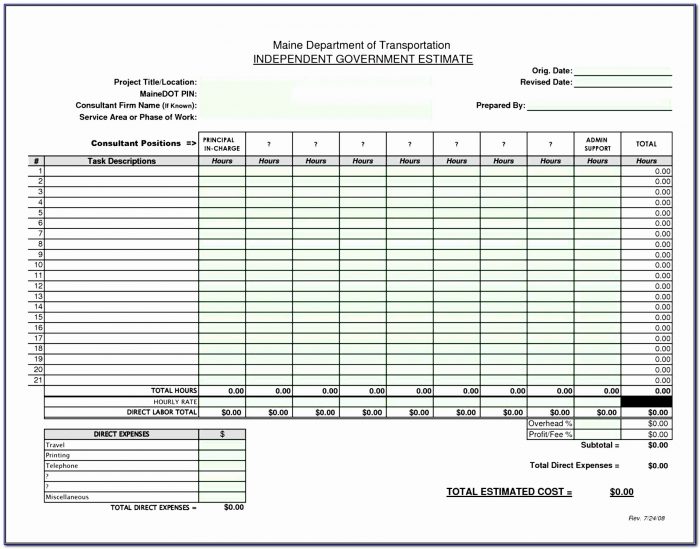 Excel Work Estimate Template C0pzns Awesome Estimate Forms Office Form Printable Free Construction Schedule