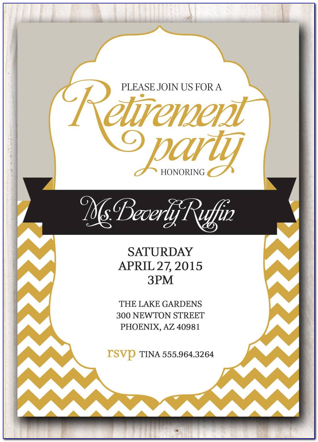 Retirement Party Invitation Templates Free