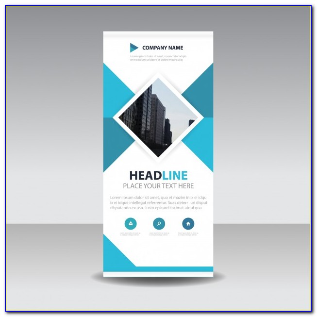 Roll Up Banner Design Template Psd Free Download