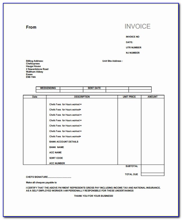 Self Employed Invoice Template Uk 32 Sample Invoice Templates Free Premium Templates