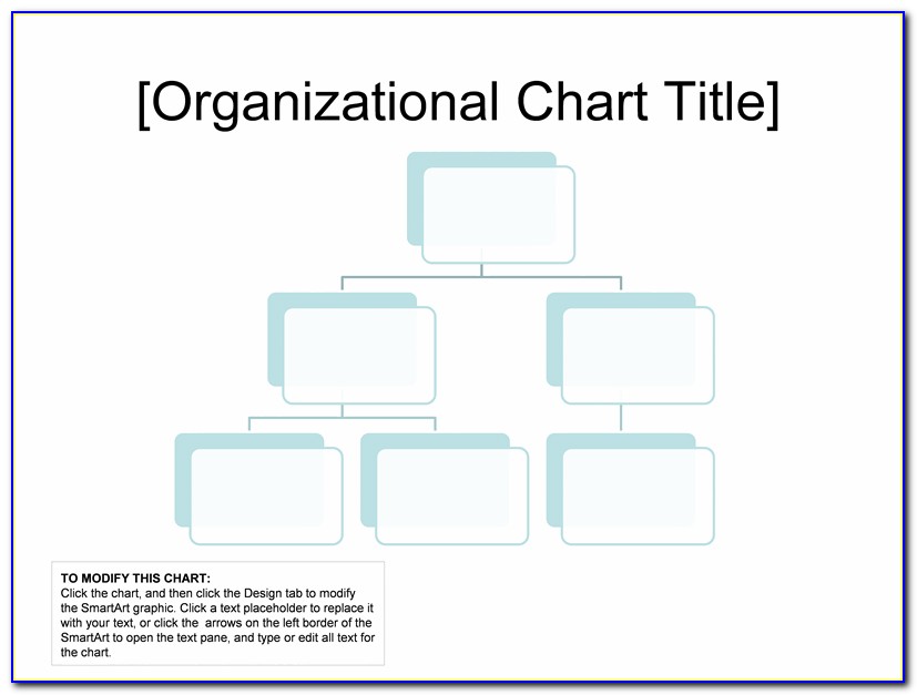 Simple Organizational Chart Template Free