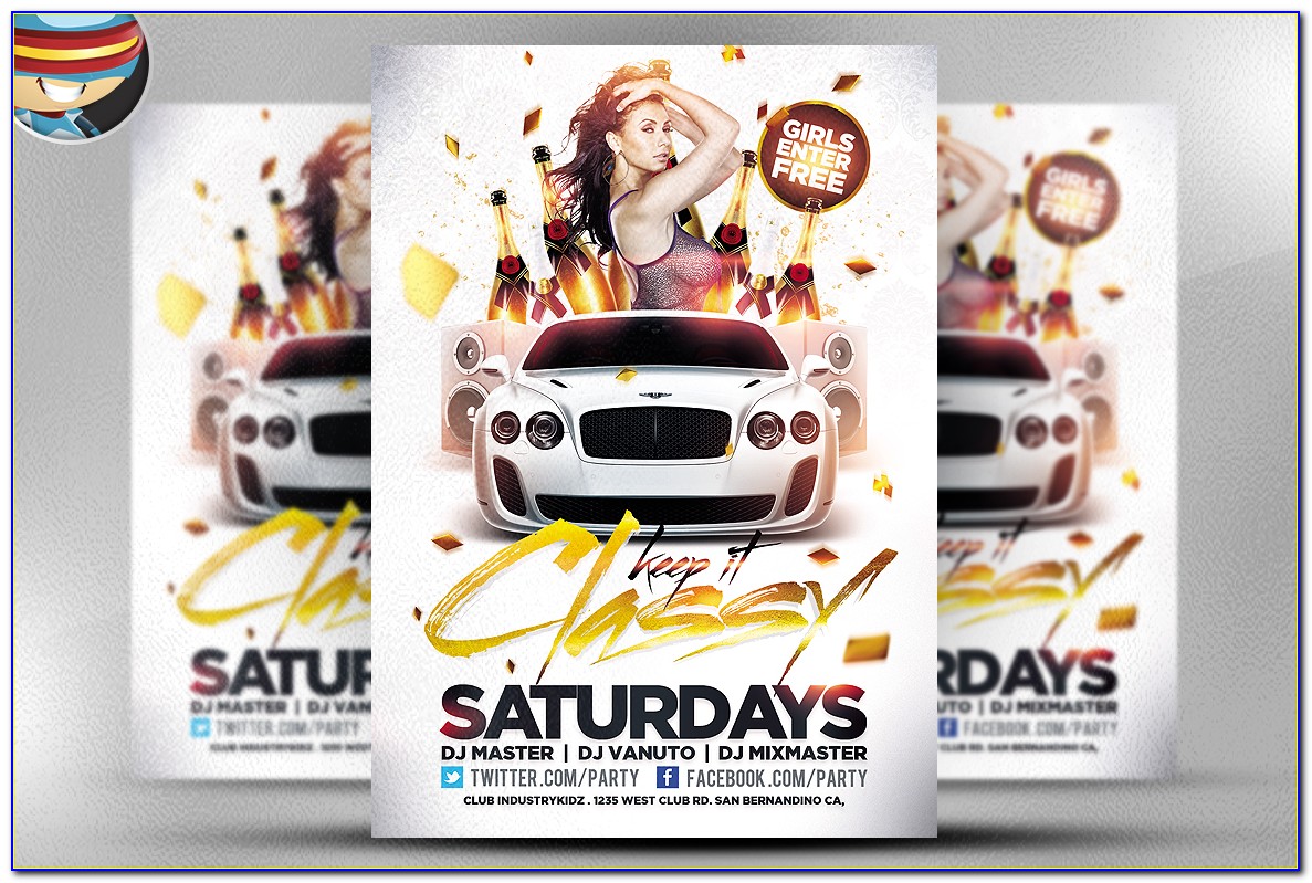 Summer Party Flyers Templates Free