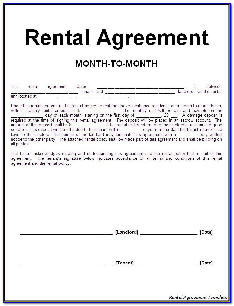 Template Of Land Lease Agreement