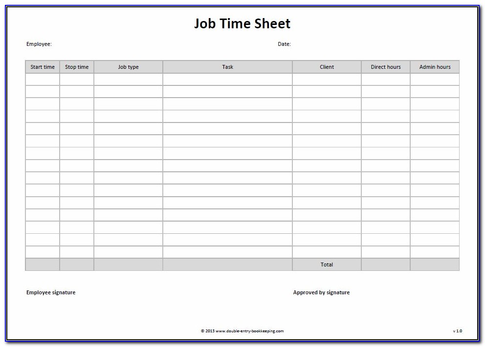 Templates For Timesheets In Excel