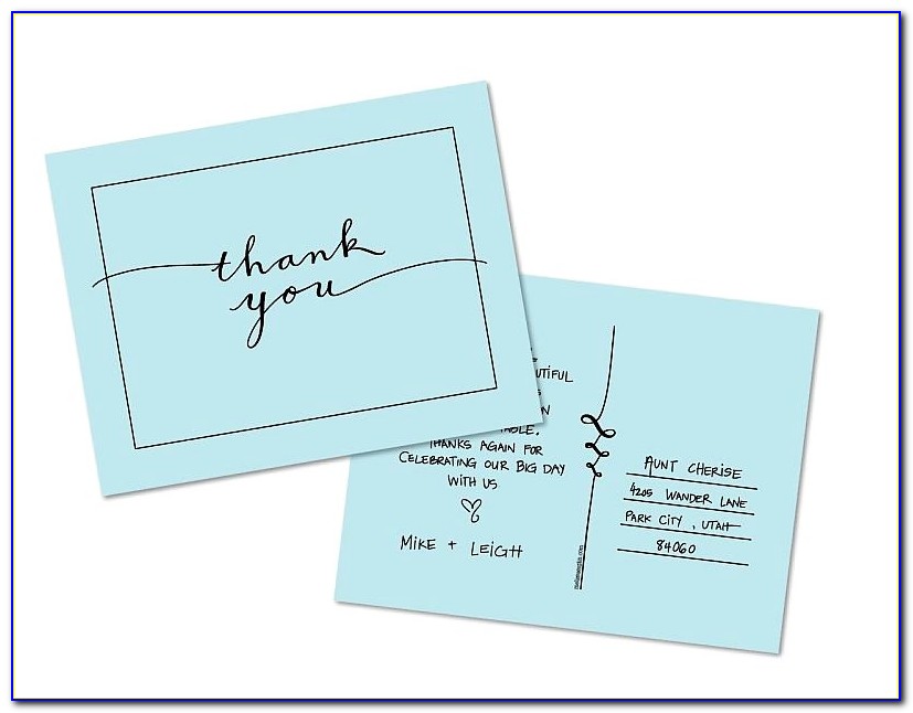 Thank You Postcard Template Word