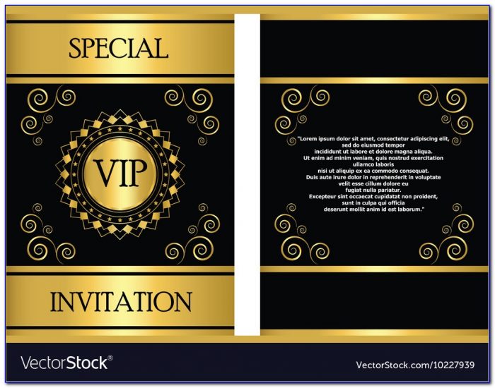 Vip Pass Invitation Template Free