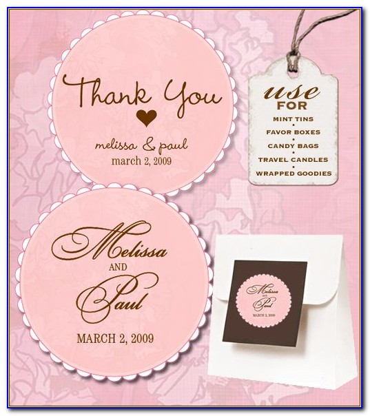 Wedding Favor Tags Template Word Free