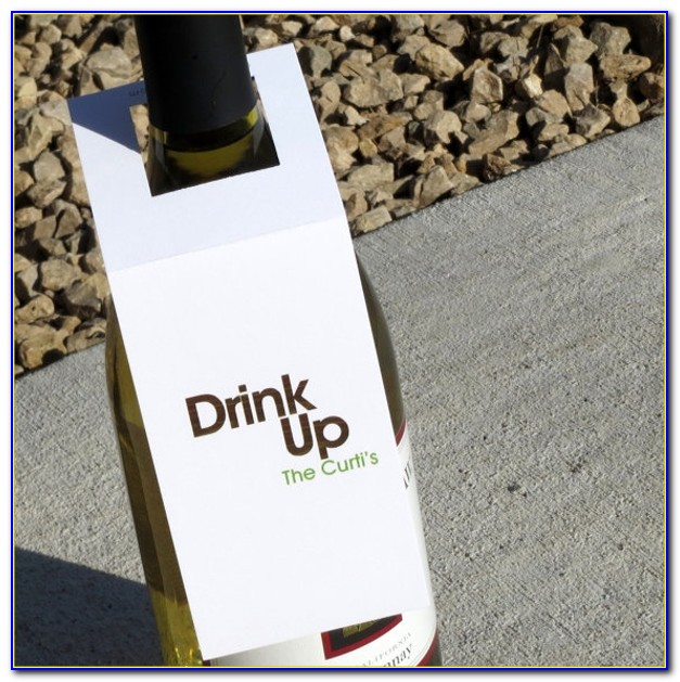 Wine Bottle Neck Gift Tag Template
