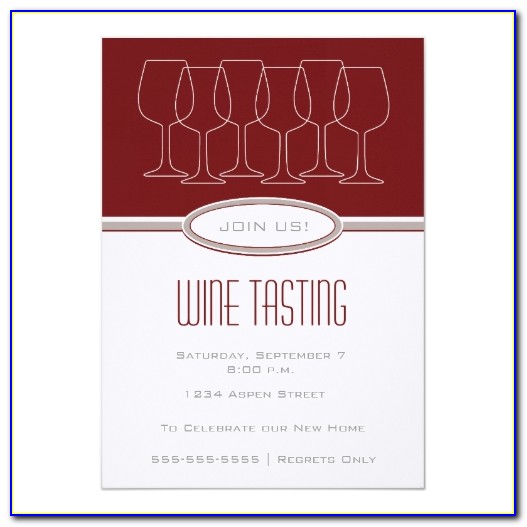 Wine Tasting Event Invitation Template