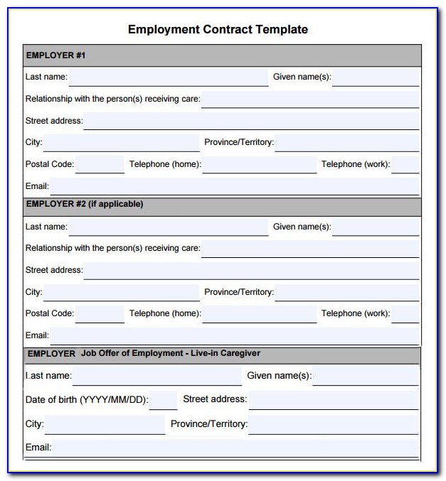 Work Contracts Templates Uk