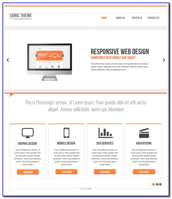 Adobe Muse Responsive Template Free