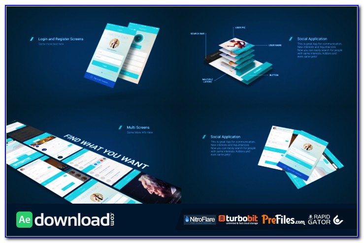 After Effects App Presentation Template Free