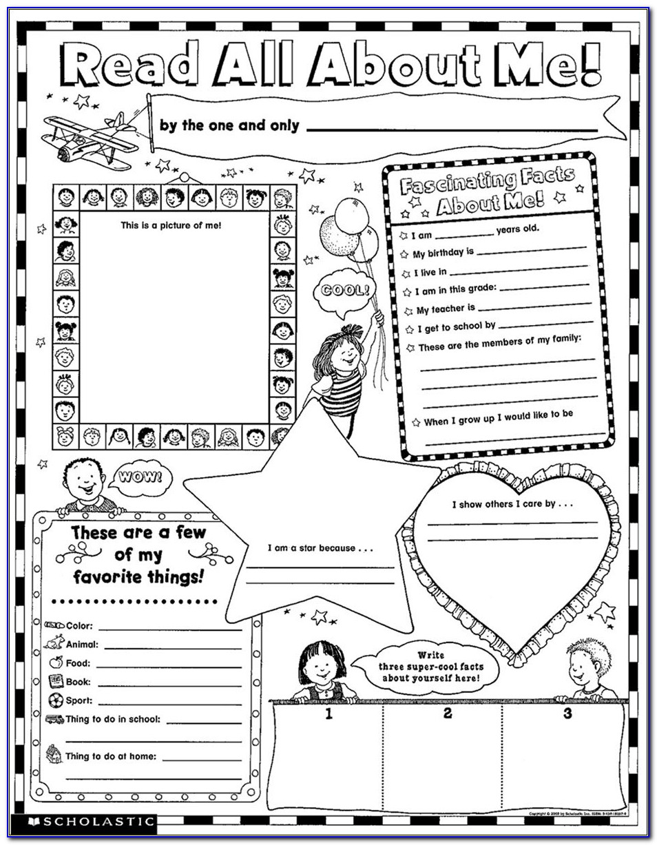 All About Me Poster Printable Templates