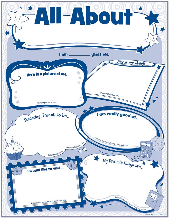 All About Me Poster Template 3rd Grade
