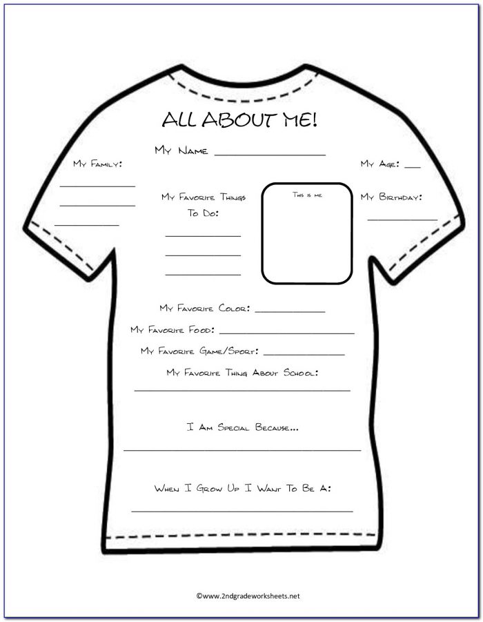All About Me Poster Template Free